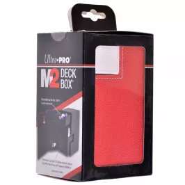 Коробочка для карт Ultra-Pro M2 Deck Box Red/White (75 карт с кубиками) картинка 371213 - МосИгра